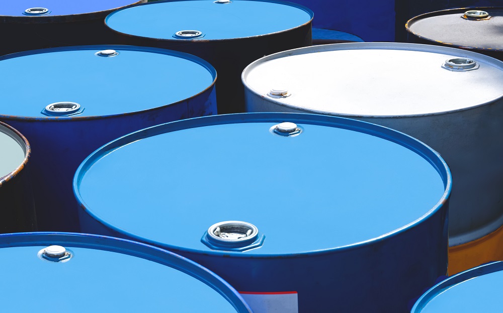 oil drums group with sunlight on surface in indust 2026 03 20 03 13 04 utc