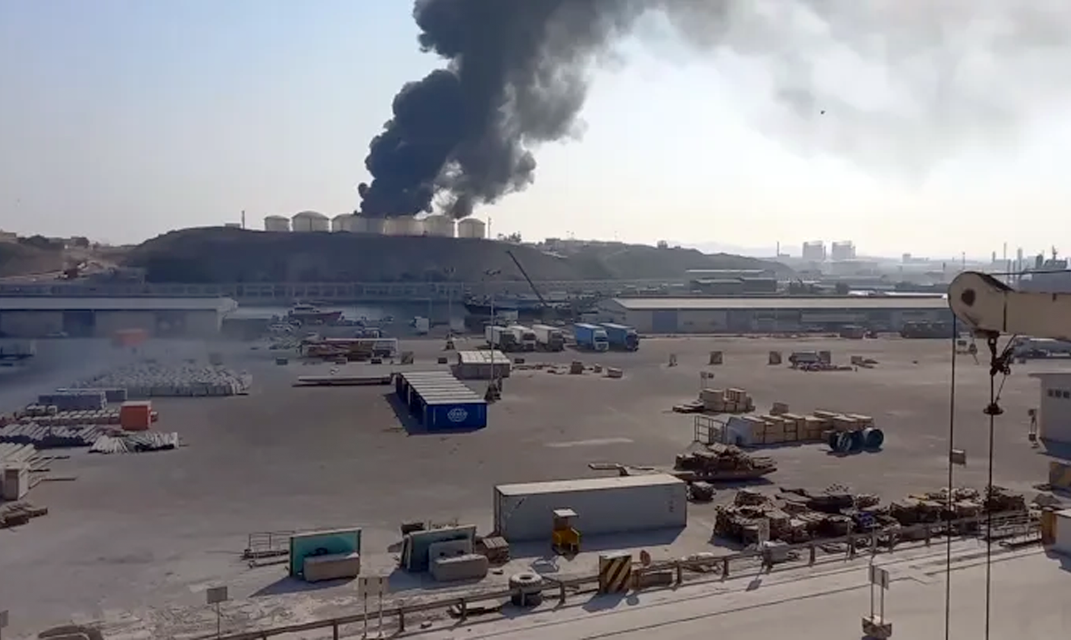 salala port oman attack in fuel tanks