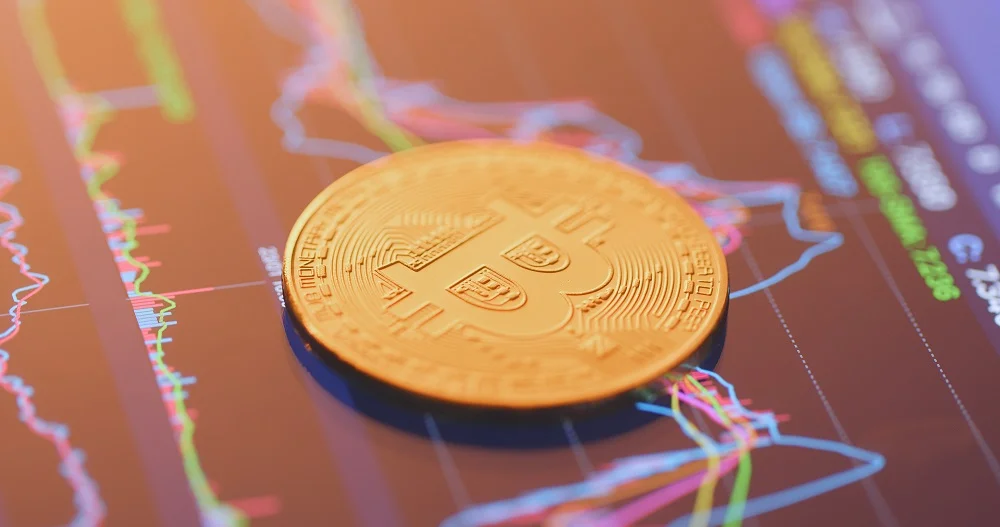 bitcoin on stock market display screen 2026 03 24 22 20 02 utc
