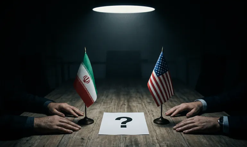 ایران امریکہ تنازع میں جوہری پروگرام اور ہرمز تعطل کی سنگین صورتحال کو ظاہر کرتی تصویر