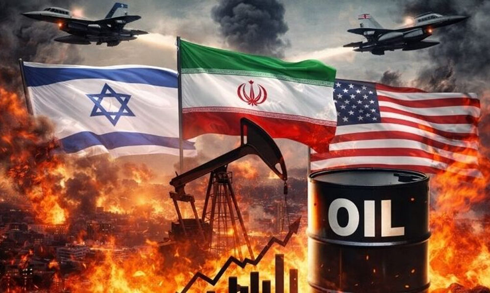 عالمی سطح پر توانائی کی بلند قیمتیں اور معاشی بحران کی عکاسی کرتی ایک تصویر