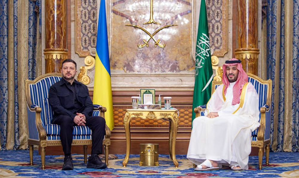 سعودی یوکرین ملاقات محمد بن سلمان زیلنسکی