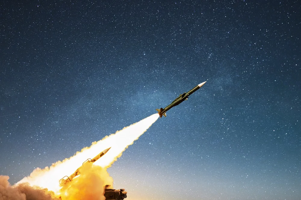 nuclear missile with smoke and blast launching tow 2026 03 18 05 28 59 utc