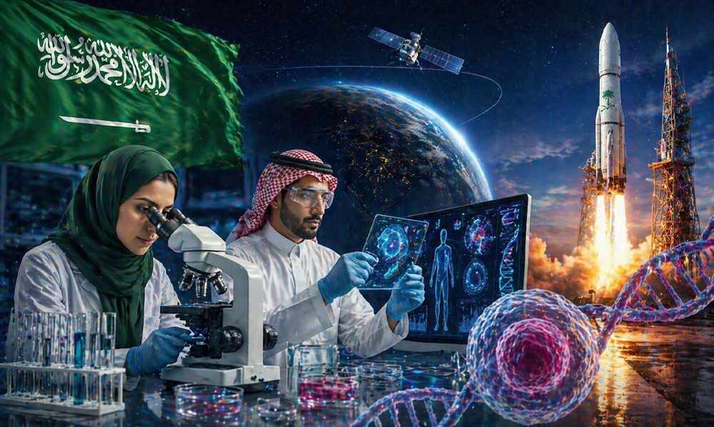 سعودی خلائی تحقیق انسانی خلیات تجربات