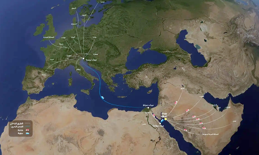 نیوم پورٹ لاجسٹک حب عالمی تجارت بندرگاہ