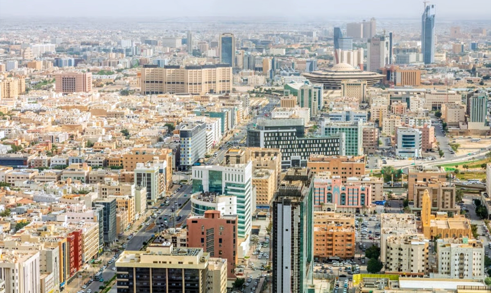 سعودی عرب میں سعودی رئیل اسٹیٹ ڈیجیٹل رجسٹریشن اور ایجار پلیٹ فارم کے اعداد و شمار کا گرافک