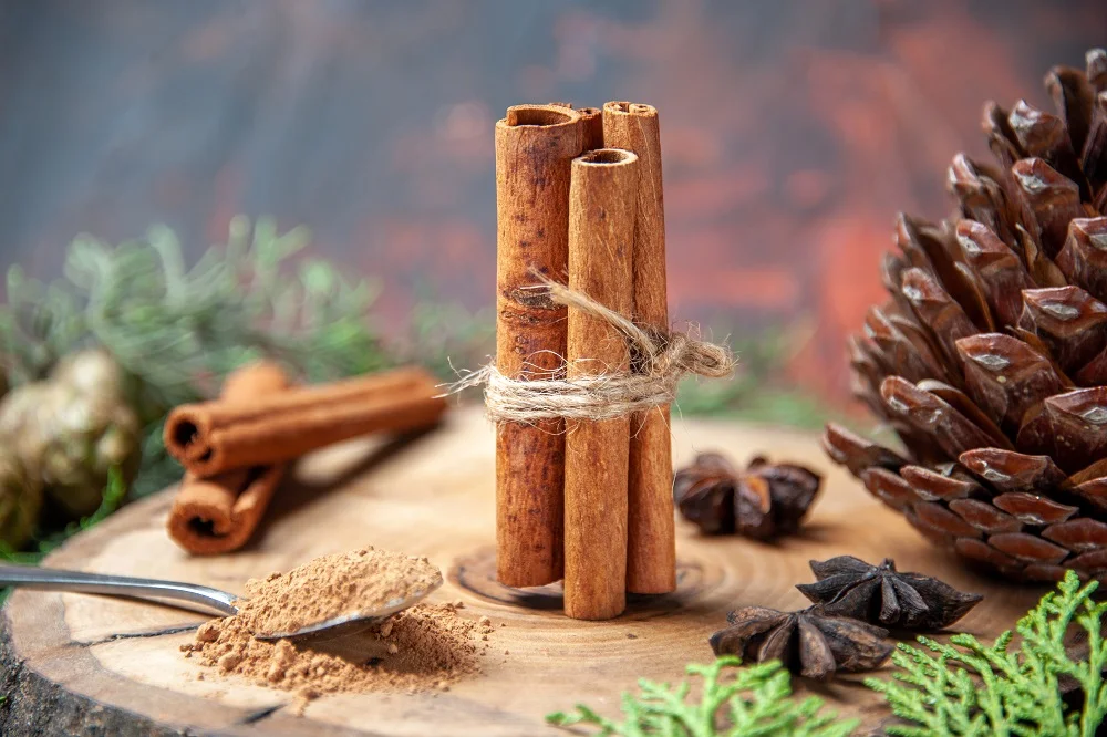 front view cinnamon sticks cinnamon powders pineco 2026 01 07 23 53 54 utc