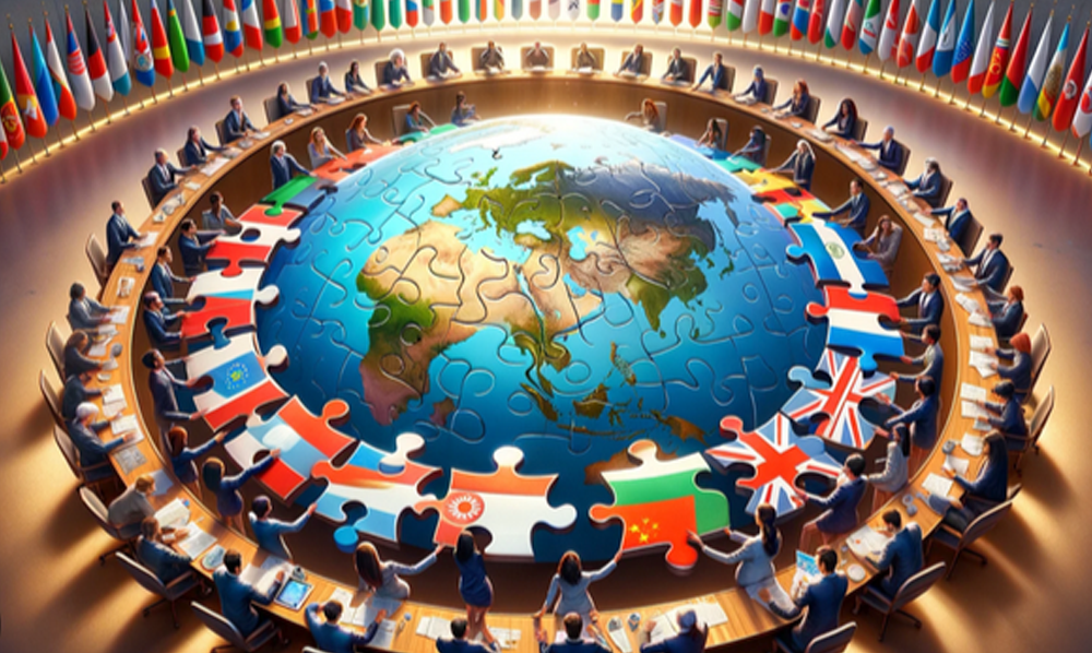 عالمی سیاست اور ریاستوں کی سیاسی جبلت کا ایک تصویری خاکہ