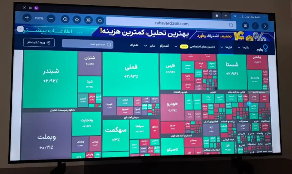 ایرانی اسٹاک مارکیٹ میں تیزی اور تہران صرافہ بازار میں ڈالر کی قیمت میں گراوٹ