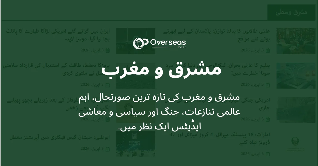 مشرق و مغرب دنیا کے مختلف خطوں، ممالک اور معاشروں پر مشتمل ایک وسیع تناظر پیش کرتے ہیں جہاں سیاسی، سماجی، اقتصادی اور سفارتی حالات مسلسل تبدیل ہوتے رہتے ہیں۔ ایشیا، یورپ، مشرقِ وسطیٰ، امریکہ، افریقہ اور دیگر خطوں میں رونما ہونے والے واقعات عالمی سطح پر اثرات مرتب کرتے ہیں اور بین الاقوامی تعلقات، تجارت اور معیشت کی سمت کا تعین کرتے ہیں۔