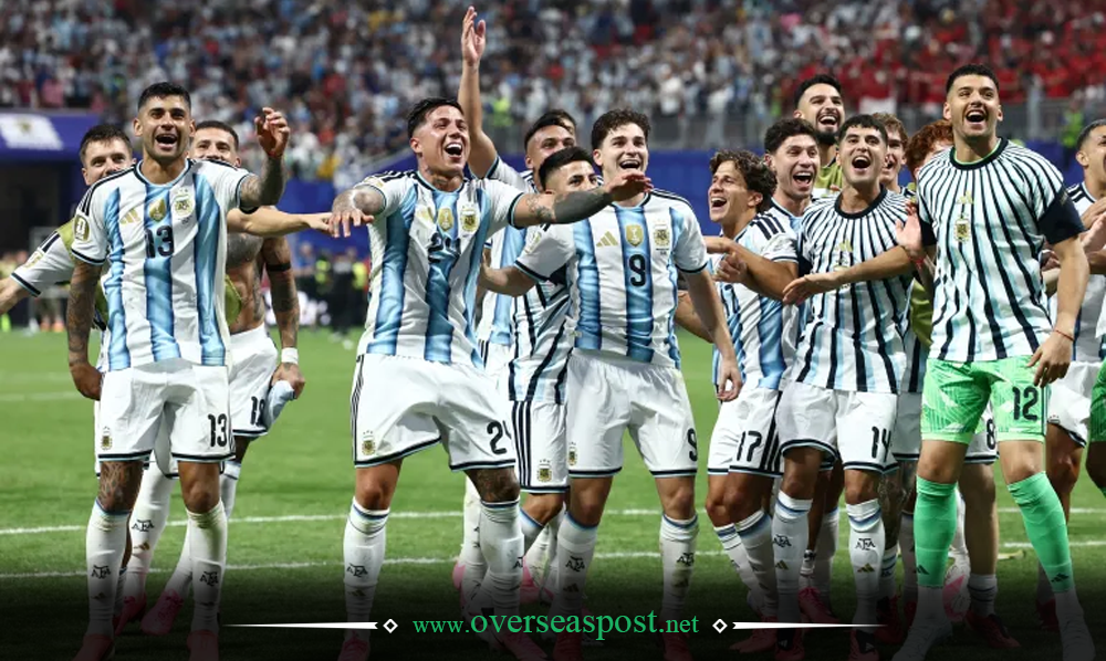 ارجنٹائن ورلڈکپ میچ میں لیونل میسی اور ٹیم کا یادگار کم بیک کا جشن