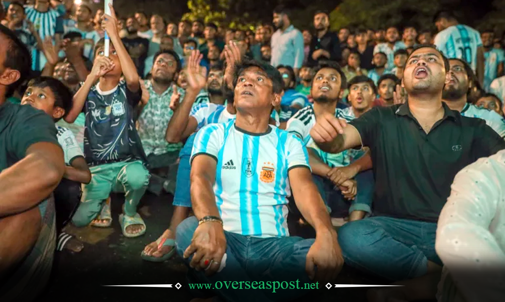 بنگلہ دیش میں ارجنٹائن کے حامی، لیونل میسی کی جرسیاں اور فٹبال ورلڈکپ کا جشن
