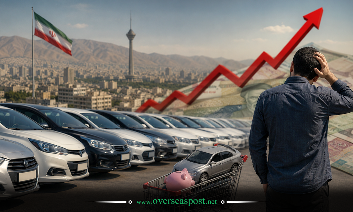 ایران میں کار مارکیٹ کا بحران اور قیمتوں میں اضافہ
