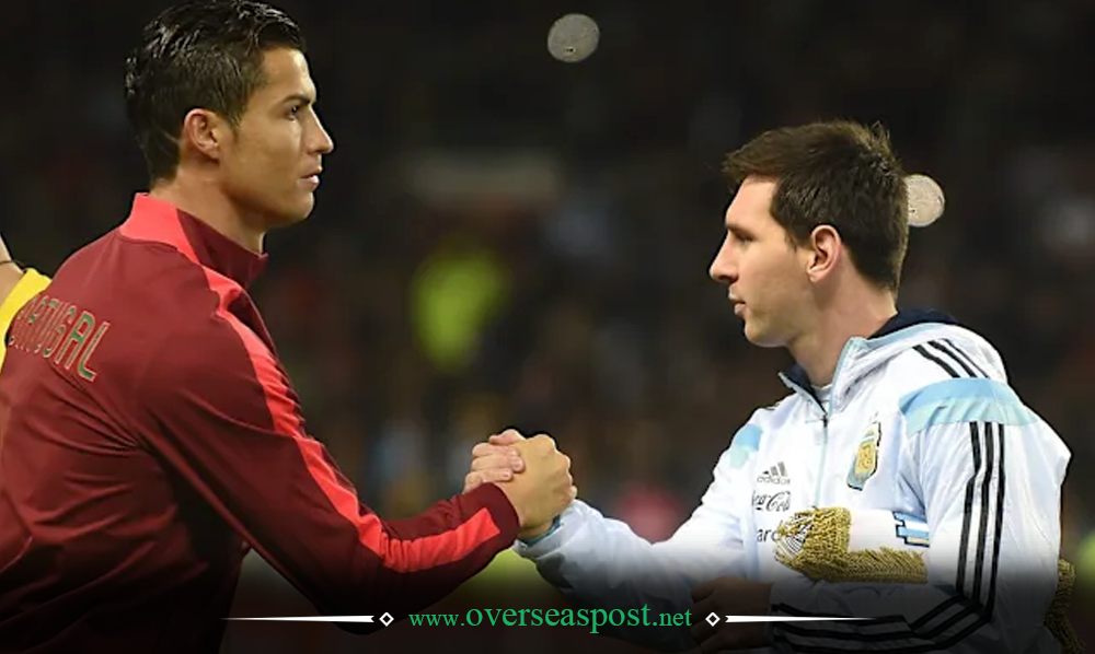 لیونل میسی اور کرسٹیانو رونالڈو بیلن ڈی اور ایوارڈ کی دوڑ میں