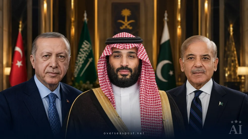 محمد بن سلمان اردوغان شہباز شریف ملاقات