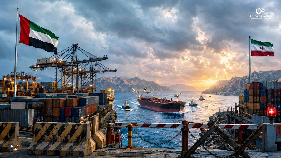 UAE Iran trade suspension