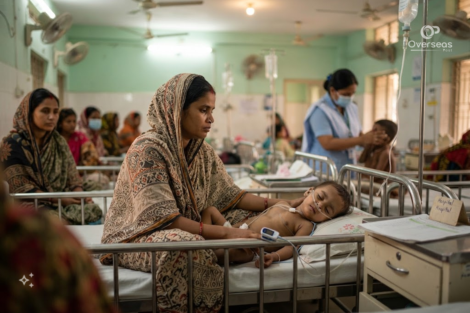بنگلہ دیش خسرہ بحران اور ڈھاکہ کے اسپتال میں زیر علاج متاثرہ بچے
